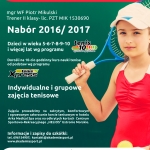 Nabór do szkółki tenisowej i pływacki na rok szkolny 2016/ 2017.